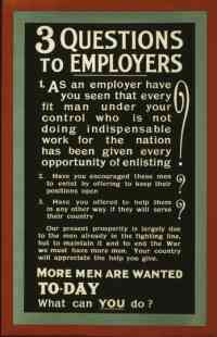 ww1 poster employment