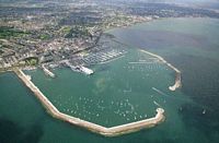 Dun laoghaire aerial view