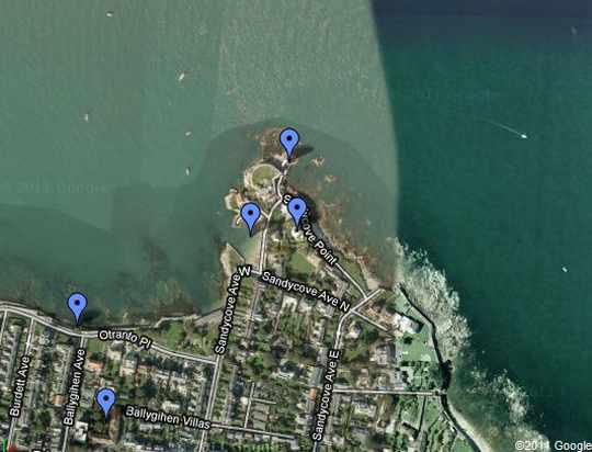 Sandycove, Google Maps